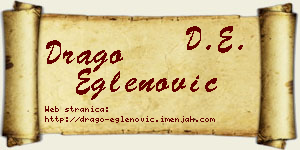 Drago Eglenović vizit kartica